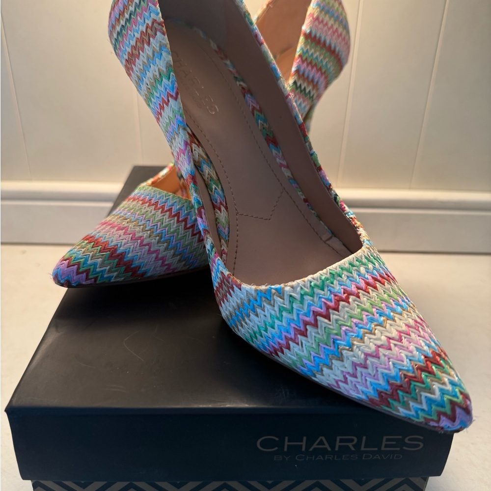 Charles By Charles David Red and Pink Heels